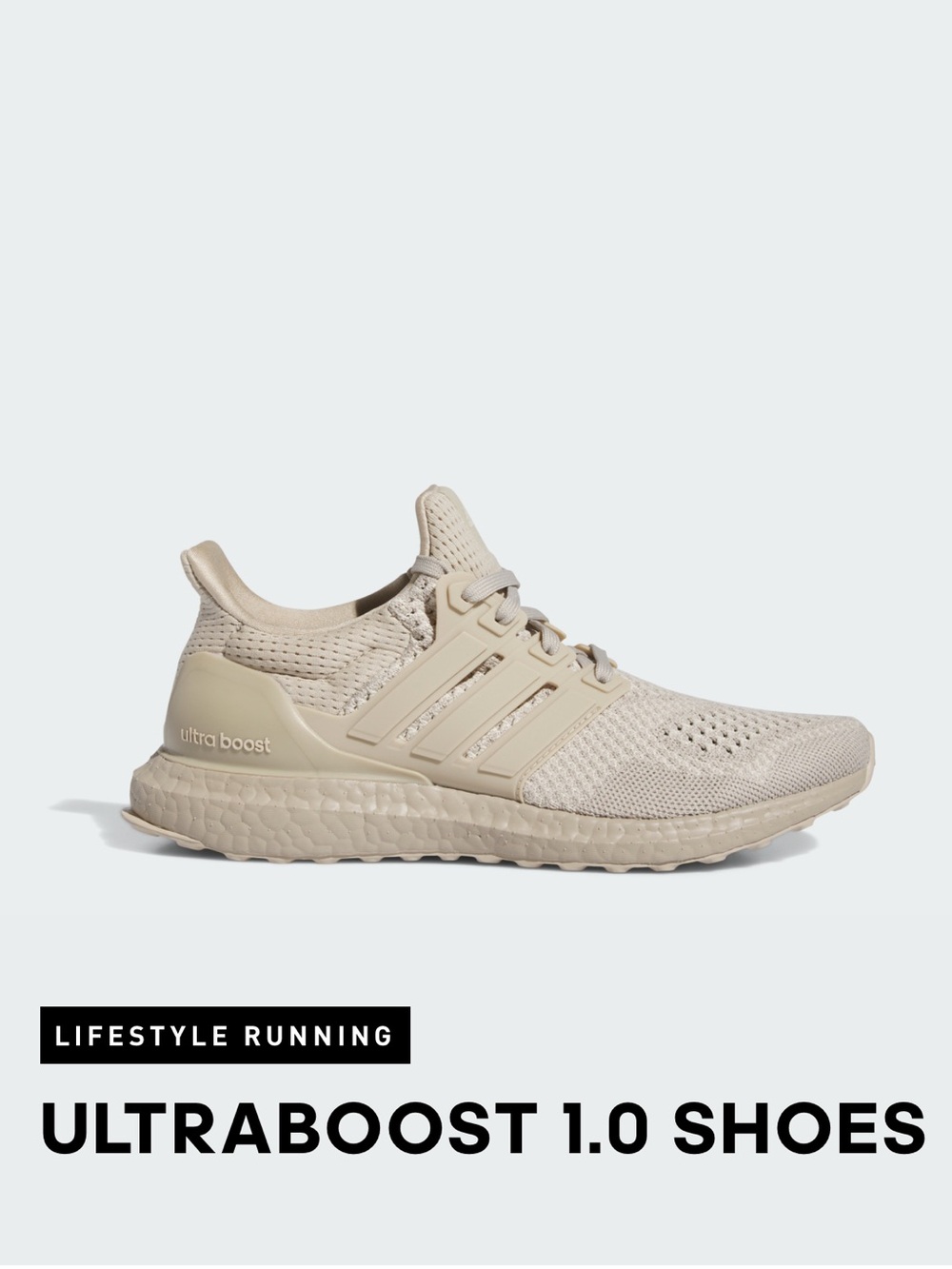 Adidas Ultraboost 1.0 Ultra Boost Womens Running Shoes Wonder Beige Cream Tan 8